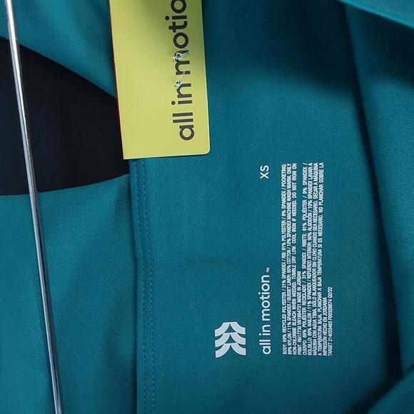 High Rise Turquoise Green Legging | All in Motion | XS - Picture 5 of 8